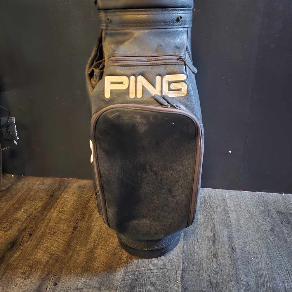 Vintage PING Black and Brown Men's Golf Bag